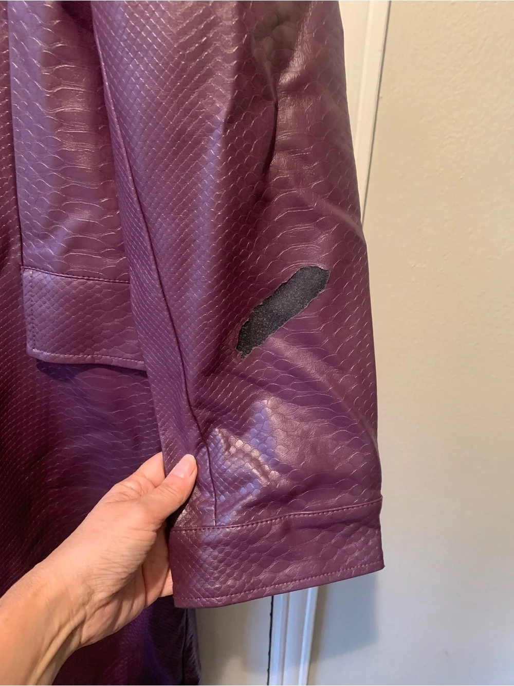 Suicide Squad Premium Adult Purple Joker Jacket Long Full Length Costume Size L